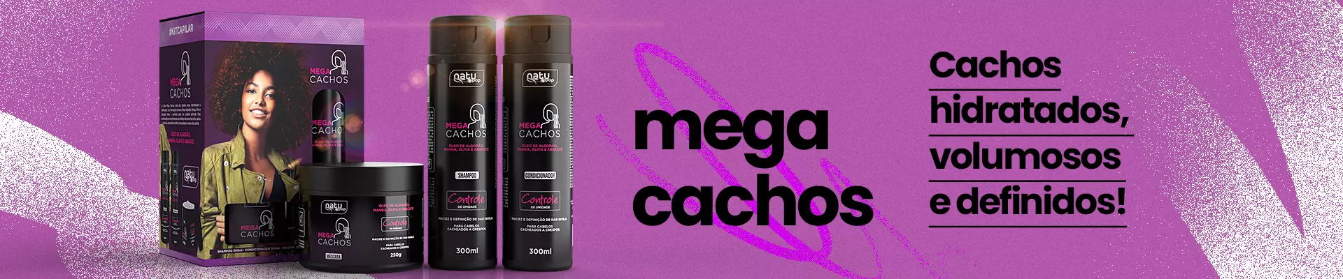 Linha Mega Cachos Natupop